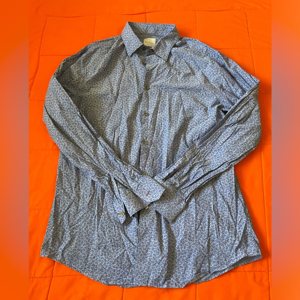Paul Smith Shirt Mens 16.5 Multicoloured Plaid Long Sleeve